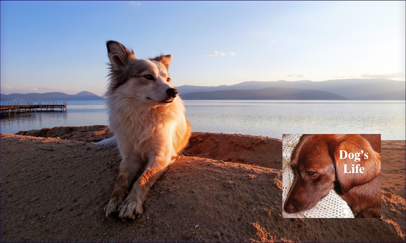 Dogs in a Lake